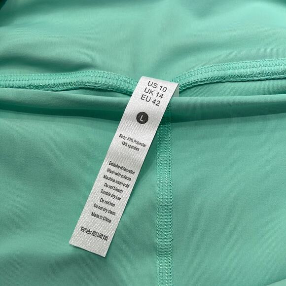 Husnainna Mint Green Slinky Knit Tennis Golf Skort Woman Size 10 Sporty - Picture 4 of 11